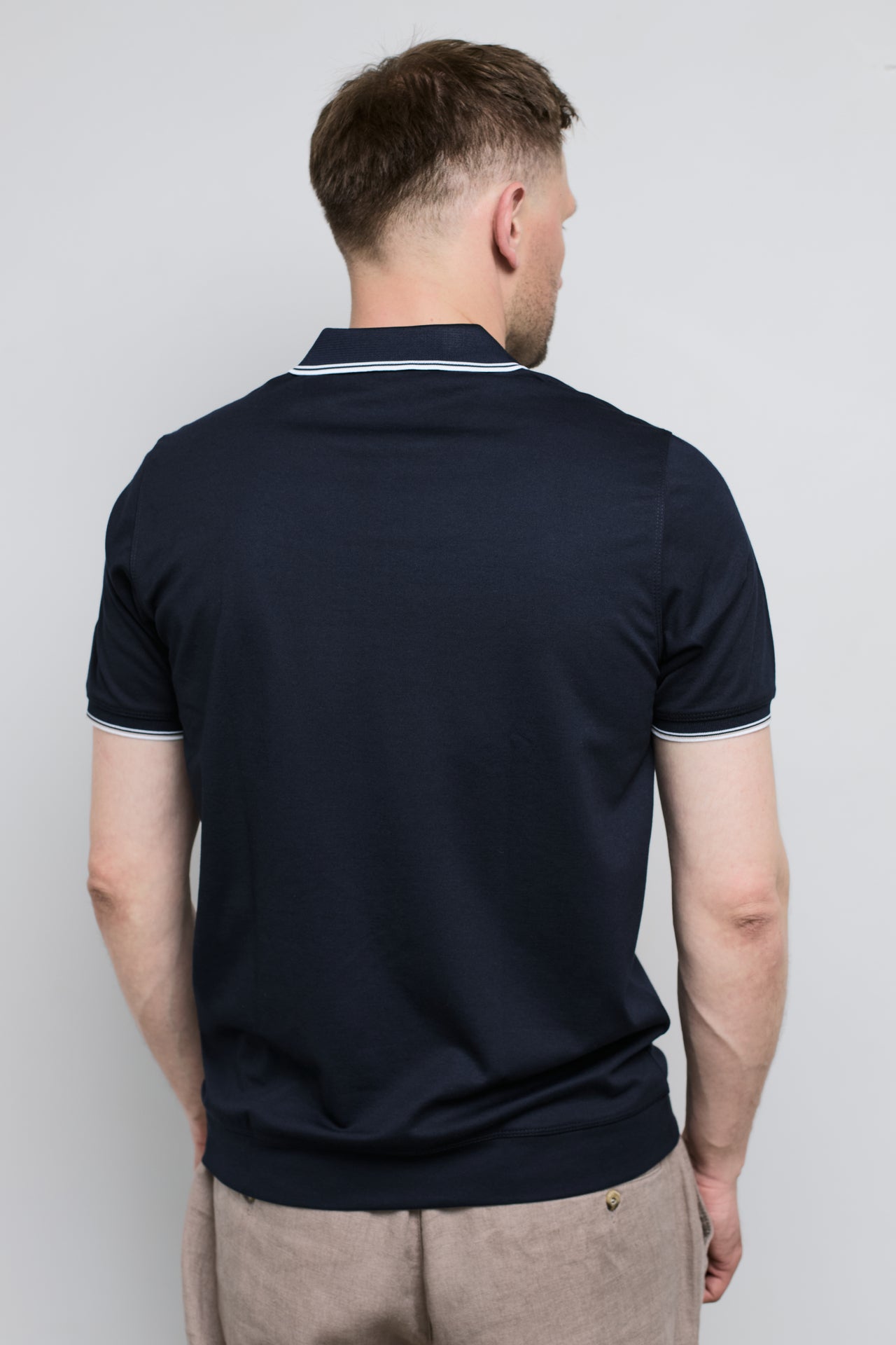 Футболка поло чоловіча синя