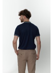 Футболка поло чоловіча синя