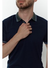 Футболка поло чоловіча синя