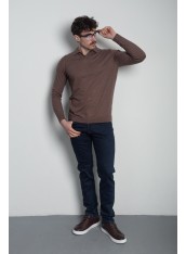 Поло чоловіче коричневе