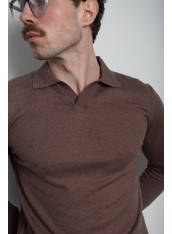 Поло чоловіче коричневе