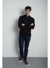 Кофта чоловіча чорна на блискавці