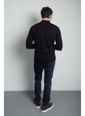 Кофта чоловіча чорна на блискавці