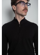 Кофта чоловіча чорна на блискавці