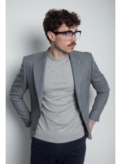 Піджак чоловічий сірий в смужку