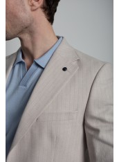 Піджак чоловічий бежевий в смужку
