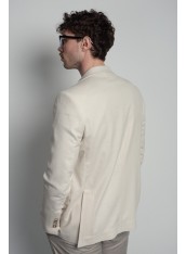 Піджак чоловічий бежевий однотонний