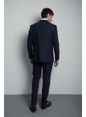 Костюм чоловічий синій на основі вовни